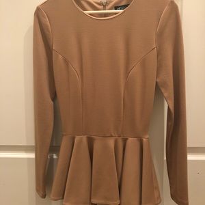 Torn by Ronny Kobo Judy Peplum Top